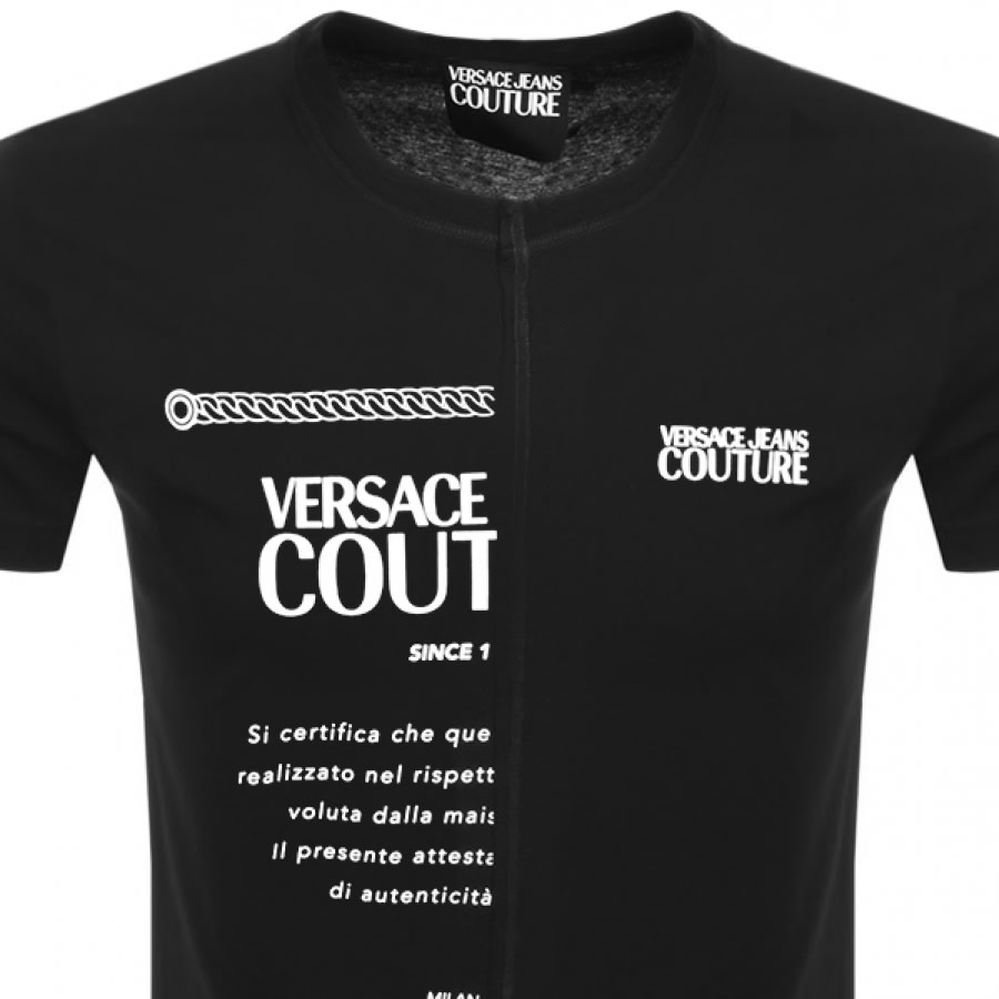 Alternative Image for ProductVersace Jeans Couture Logo T Shirt Black2